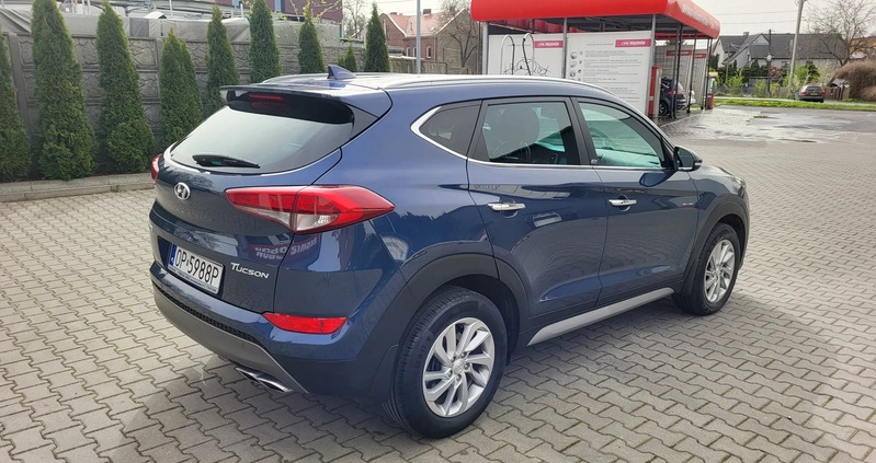 Hyundai Tucson cena 87700 przebieg: 90000, rok produkcji 2018 z Sędziszów Małopolski małe 254